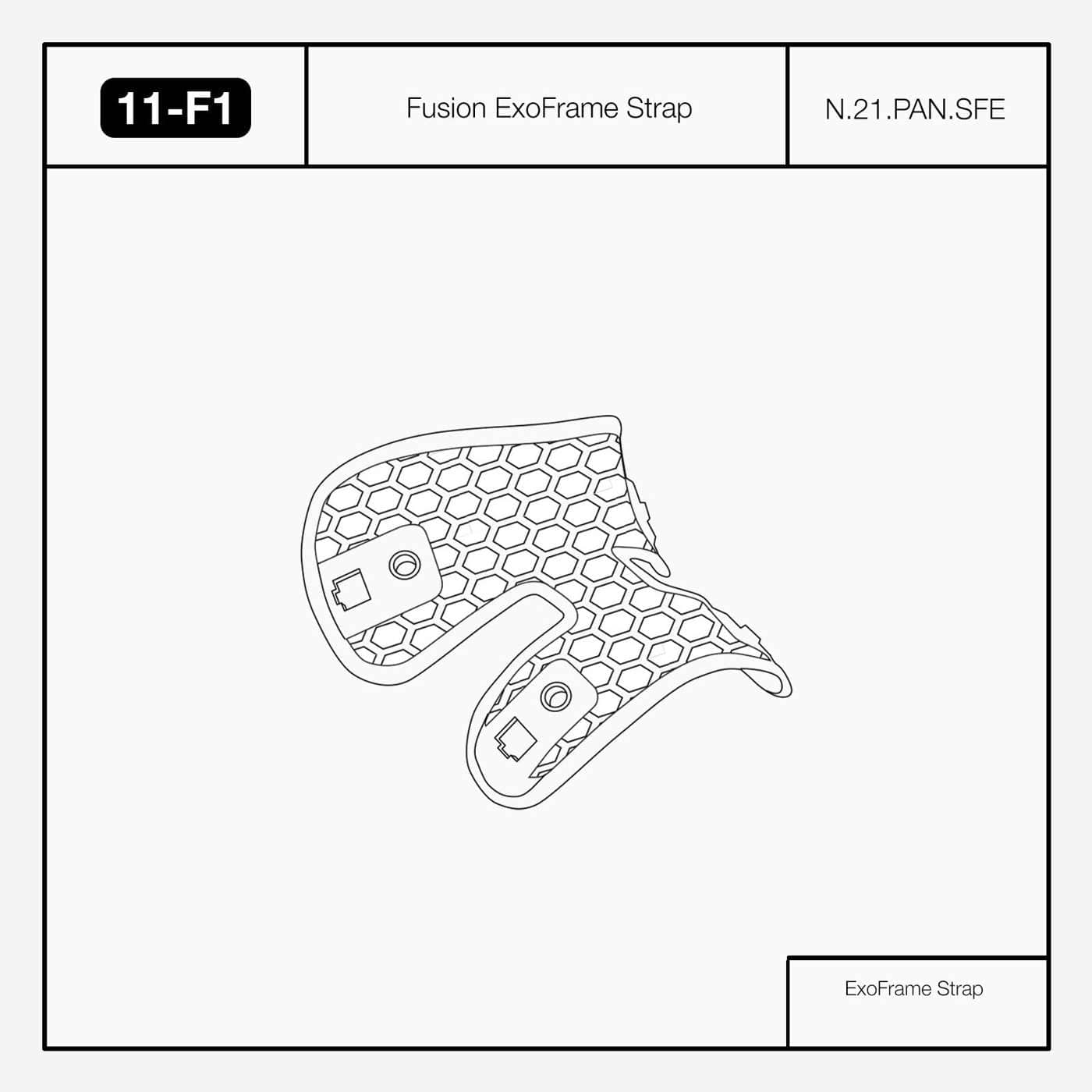 Fs-F003-A - Exoframe Fusion-Strap | Nidecker | USA FS-F003-A - ExoFrame Fusion Strap Set Spare Parts Nidecker Snowboards Premium Swiss