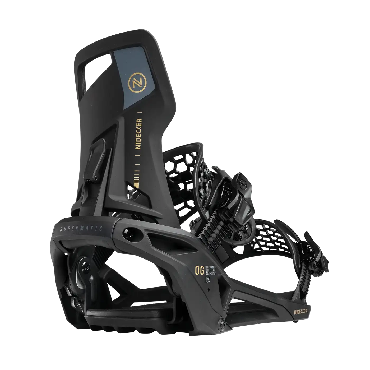 OG Supermatic® OG Supermatic® Bindings Nidecker Snowboards Premium Swiss 7630949101129 N.26.BNU.SPM.BK.2S.1